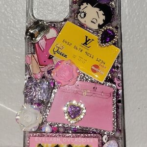 Decorative Phone Case with Purple Accents